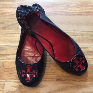 Tory Burch navy flats